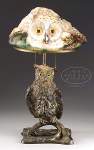 Rare Pairpoint puffy owl lamp